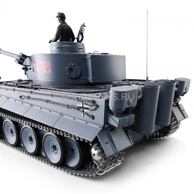 Радиоуправляемый танк Heng Long German Tiger PRO 1:16 (ИК+Пневмо) 2.4G - 3818-1PRO-MS V6.0 Радиоуправляемый танк Heng Long German Tiger PRO 1:16 (ИК+Пневмо) 2.4G - 3818-1PRO-MS V6.0