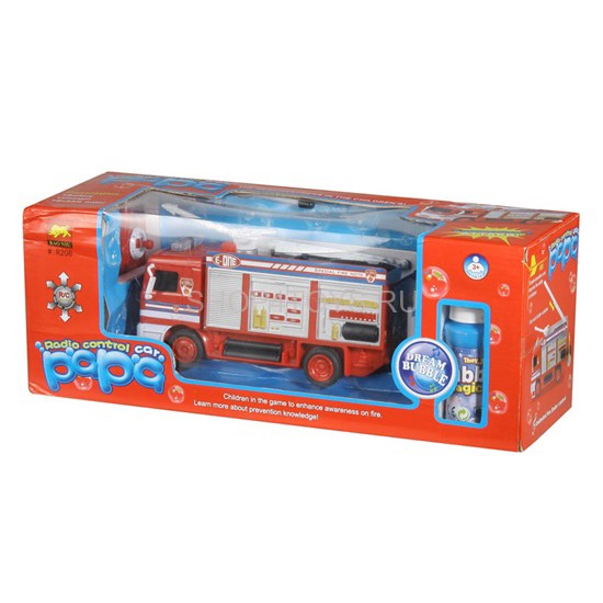 Радиоуправляемая пожарная машина с мыльными пузырями - R206