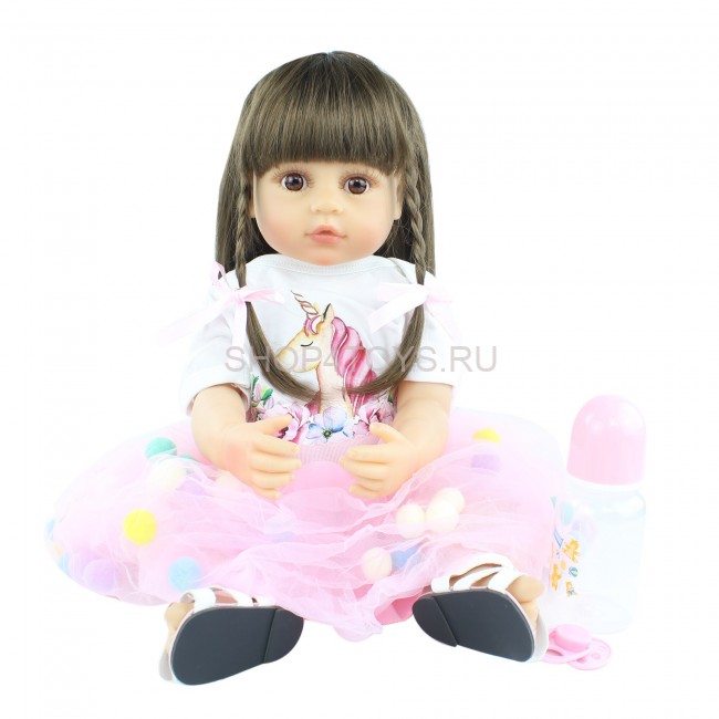 Реборн с силиконовым телом девочка Катарина