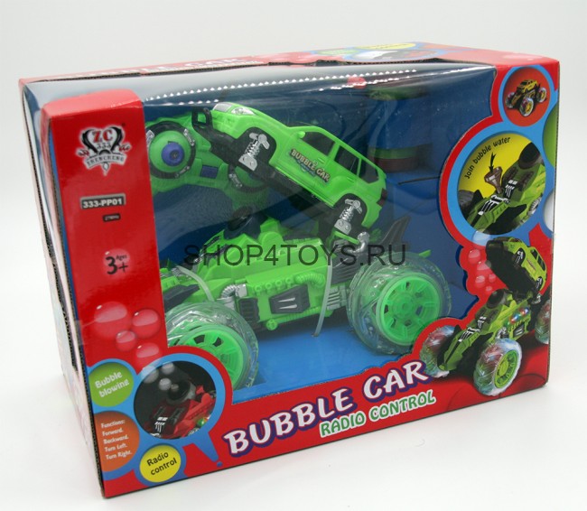 Радиоуправляемая машина-перевертыш Bubble Car зеленая - 333-PP01 Радиоуправляемая машина-перевертыш Bubble Car зеленая - 333-PP01
