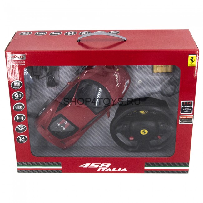 Радиоуправляемая машина Феррари  MJX Ferrari 458 Italia 1:14, гироруль 2.4G - 3534A Радиоуправляемая машина Феррари  MJX Ferrari 458 Italia 1:14, гироруль 2.4G - 3534A