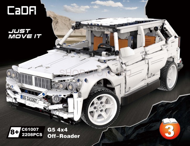 Конструктор CADA deTech внедорожник BMW G5 4WD (2208 деталей) - C61007W Конструктор CADA deTech внедорожник BMW G5 4WD (2208 деталей) - C61007W