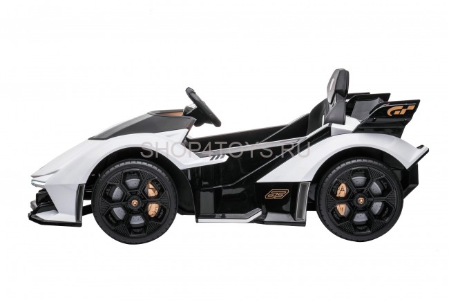 Детский электромобиль Lamborghini V12 Vision Gran Turismo 4WD 12V - HL528-LUX-WHITE Детский электромобиль Lamborghini V12 Vision Gran Turismo 4WD 12V - HL528-LUX-WHITE