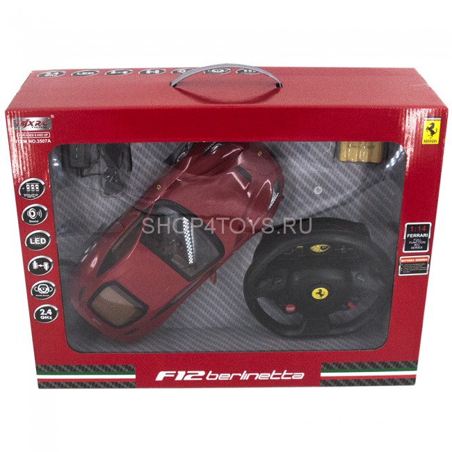 Радиоуправляемая машина Феррари  MJX Ferrari F12 Berlinetta, гироруль 2.4G - 3507A Радиоуправляемая машина Феррари  MJX Ferrari F12 Berlinetta, гироруль 2.4G - 3507A