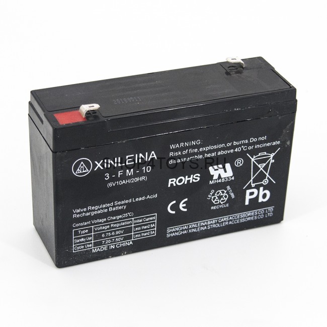 Аккумулятор XINLEINA 6V10Ah/20Hr - X-3FM10 Аккумулятор XINLEINA 6V10Ah/20Hr - X-3FM10