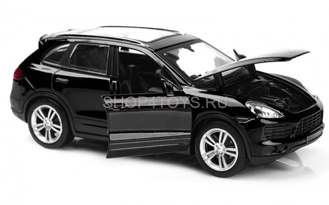 Металлическая модель Porsche Cayenne Black (музыка, свет, инерция) 1:32 - 25058С Металлическая модель Porsche Cayenne Black (музыка, свет, инерция) 1:32 - 25058С