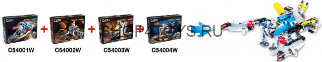 Конструктор Double E Cada Technics, космический корабль, 83 детали - C54003W Конструктор Double E Cada Technics, космический корабль, 83 детали - C54003W