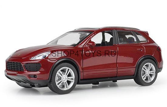 Металлическая модель Porsche Cayenne Red (музыка, свет, инерция) 1:32 - 25058С Металлическая модель Porsche Cayenne Red (музыка, свет, инерция) 1:32 - 25058С
