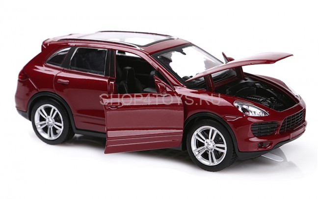 Металлическая модель Porsche Cayenne Red (музыка, свет, инерция) 1:32 - 25058С Металлическая модель Porsche Cayenne Red (музыка, свет, инерция) 1:32 - 25058С