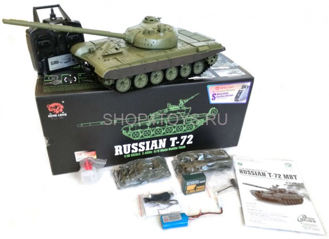 Радиоуправляемый танк Heng Long Russian T-72 PRO 1:16 (ИК+Пневмо) 2.4G - 3939-1PRO-MS V6.0 Радиоуправляемый танк Heng Long Russian T-72 PRO 1:16 (ИК+Пневмо) 2.4G - 3939-1PRO-MS V6.0