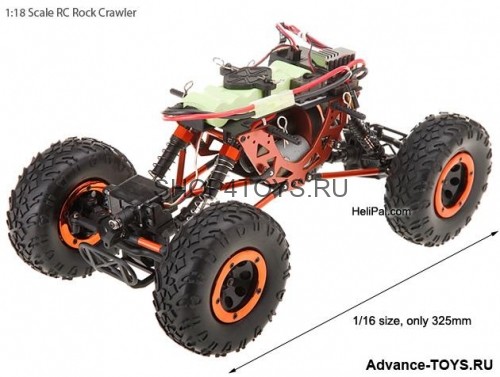 Радиоуправляемый краулер HSP Kulak Electric Crawler 4WD 1:18 - 94680T2 - 2.4G
