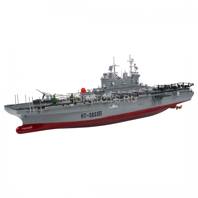 Радиоуправляемый корабль Heng Tai десантный корабль Wasp 1:350 2.4G - HT-3833B Радиоуправляемый корабль Heng Tai десантный корабль Wasp 1:350 2.4G - HT-3833B