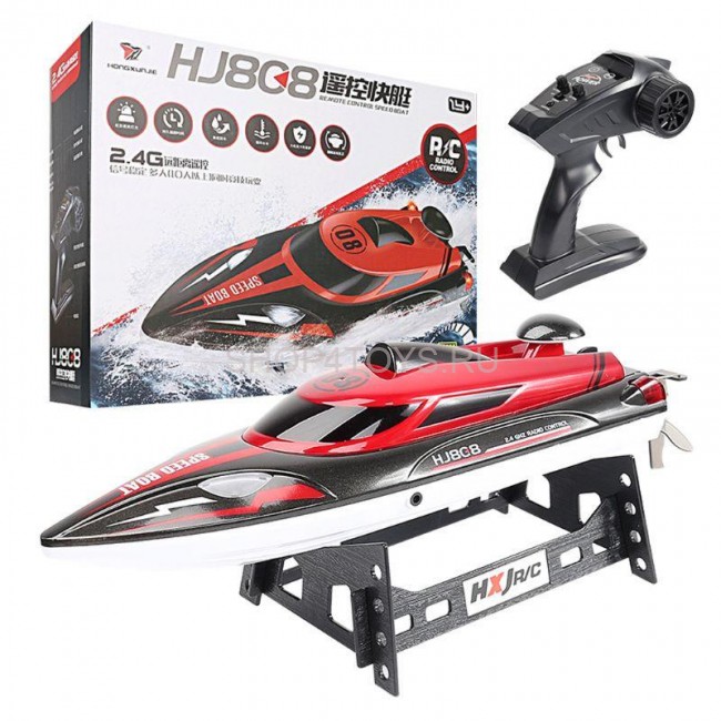 Радиоуправляемый катер Red SpeedBoat (36 см, 25 км/ч, 2.4G) - HJ808-A1 Радиоуправляемый катер Red SpeedBoat (36 см, 25 км/ч, 2.4G) - HJ808-A1