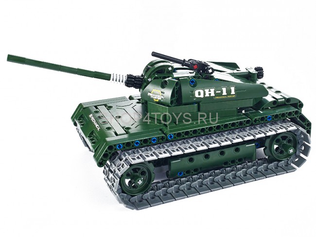 Радиоуправляемый конструктор танк QiHui Technics 4CH 2.4G 453 деталей - QH8011 Радиоуправляемый конструктор танк QiHui Technics 4CH 2.4G 453 деталей - QH8011