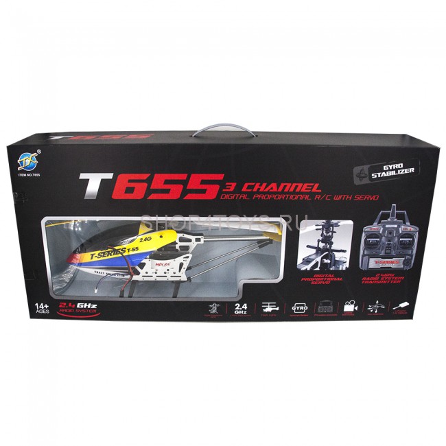Радиоуправляемый вертолет MJX R/C T655 YELLOW 2.4G - T655 Радиоуправляемый вертолет MJX R/C T655 YELLOW 2.4G - T655