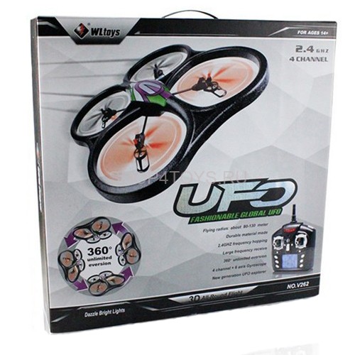 Радиоуправляемый квадрокоптер WLToys V333 Headless Camera Cyclone UFO Drones 2.4G - V333C Радиоуправляемый квадрокоптер WLToys V333 Headless Camera Cyclone UFO Drones 2.4G - V333C