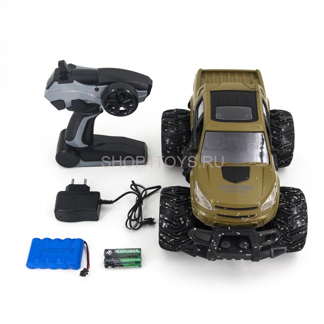 Радиоуправляемый зеленый джип ZC333 4WD 1:14 2.4G - 333-MUD01B-G Радиоуправляемый зеленый джип ZC333 4WD 1:14 2.4G - 333-MUD01B-G