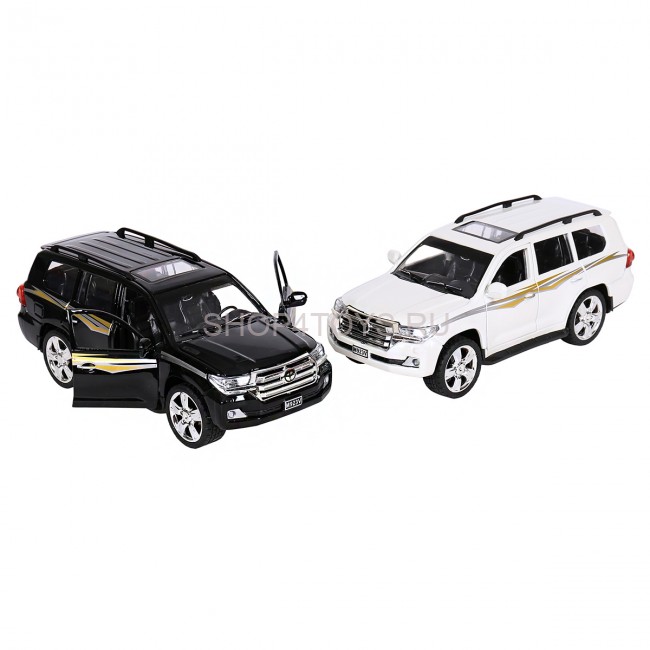 Металлическая модель Toyota Land Cruiser Black 1:24 (свет, звук, инерция) - M923V Металлическая модель Toyota Land Cruiser Black 1:24 (свет, звук, инерция) - M923V