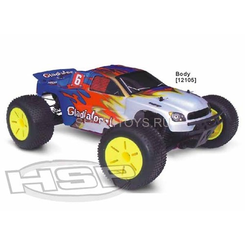 Радиоуправляемая трагги с ДВС HSP Gladiator-L Nitro Off-Road Truggy 4WD 1:10 - 94120N - 2.4G Радиоуправляемая трагги с ДВС HSP Gladiator-L Nitro Off-Road Truggy 4WD 1:10 - 94120N - 2.4G