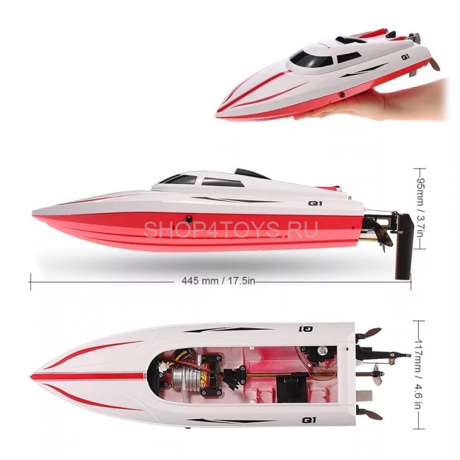 Радиоуправляемый катер Syma Q1 Speedboat RTR 2.4G - SYMA-Q1 Радиоуправляемый катер Syma Q1 Speedboat RTR 2.4G - SYMA-Q1