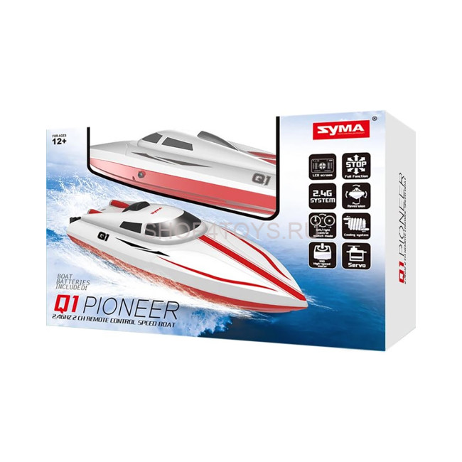 Радиоуправляемый катер Syma Q1 Speedboat RTR 2.4G - SYMA-Q1 Радиоуправляемый катер Syma Q1 Speedboat RTR 2.4G - SYMA-Q1