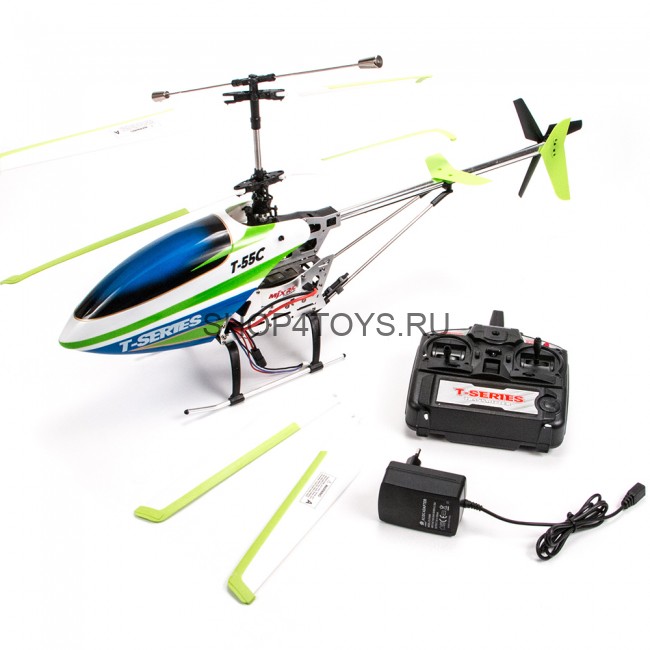 Радиоуправляемый вертолет MJX T55 (зеленый) c FPV камерой 2.4G - T55FPV-G Радиоуправляемый вертолет MJX T55 (зеленый) c FPV камерой 2.4G - T55FPV-G