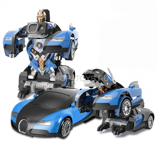 Радиоуправляемый трансформер робот зверь Бугатти Bugatti Veyron Blue 1:14 - MZ-2801P-B Радиоуправляемый трансформер робот зверь Бугатти Bugatti Veyron Blue 1:14 - MZ-2801P-B