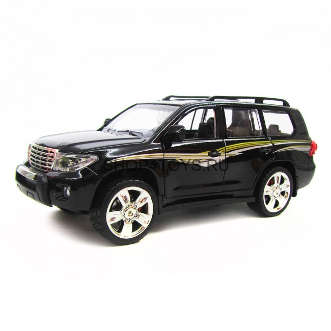 Металлическая модель Toyota Prado Black (свет, звук, инерция) - M923J Металлическая модель Toyota Prado Black (свет, звук, инерция) - M923J