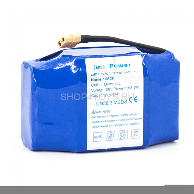 Аккумулятор для гироскутера 36V 4.4Ah 158.4Wh - JP-10S2P Аккумулятор для гироскутера 36V 4.4Ah 158.4Wh - JP-10S2P