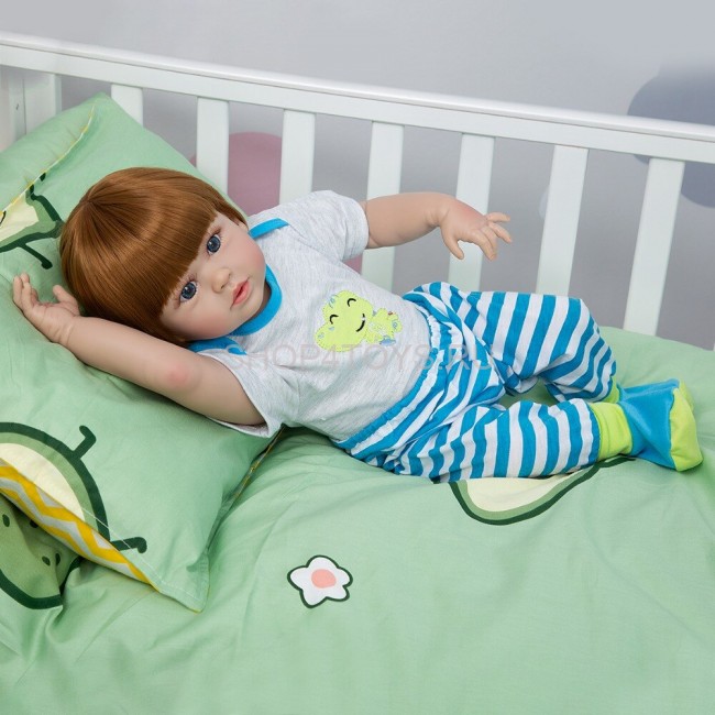 Реборн мальчик силиконовый Макс