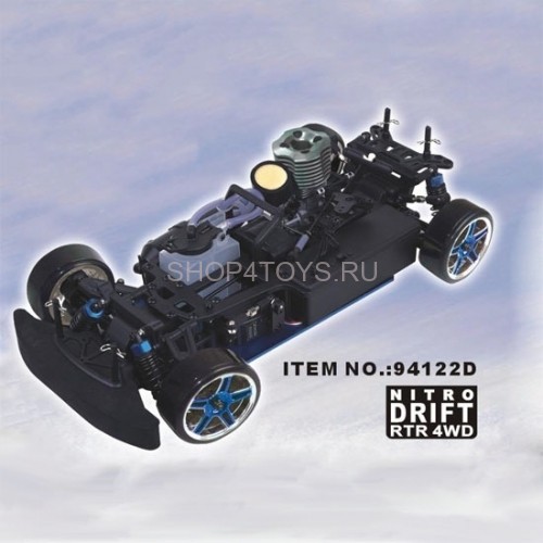 Радиоуправляемый автомобиль для дрифта с ДВС HSP 4WD XSTR Power Drift Car 1:10 - 94122D - 2.4G