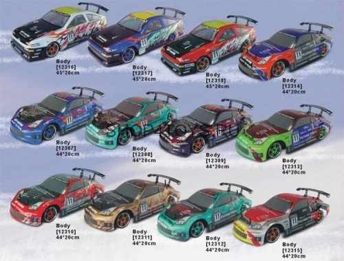 Радиоуправляемый автомобиль для дрифта с ДВС HSP 4WD XSTR Power Drift Car 1:10 - 94122D - 2.4G