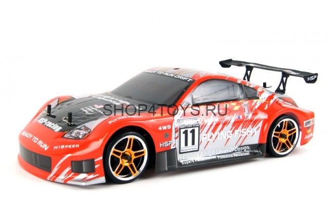 Радиоуправляемый автомобиль для дрифта с ДВС HSP 4WD XSTR Power Drift Car 1:10 - 94122D - 2.4G