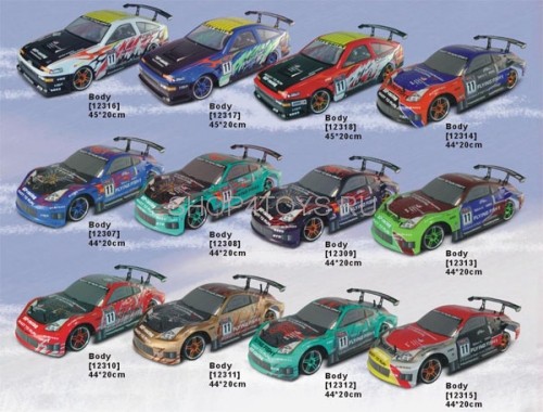 Радиоуправляемый автомобиль для дрифта с ДВС HSP 4WD XSTR Power Drift Car 1:10 - 94122D - 2.4G