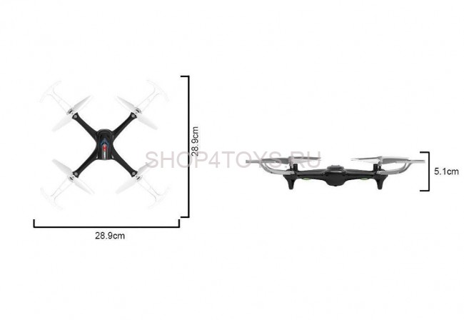 Радиоуправляемый квадрокоптер Syma X15A Black RTF 2.4G - SYMA-X15A-BLACK Радиоуправляемый квадрокоптер Syma X15A Black RTF 2.4G - SYMA-X15A-BLACK