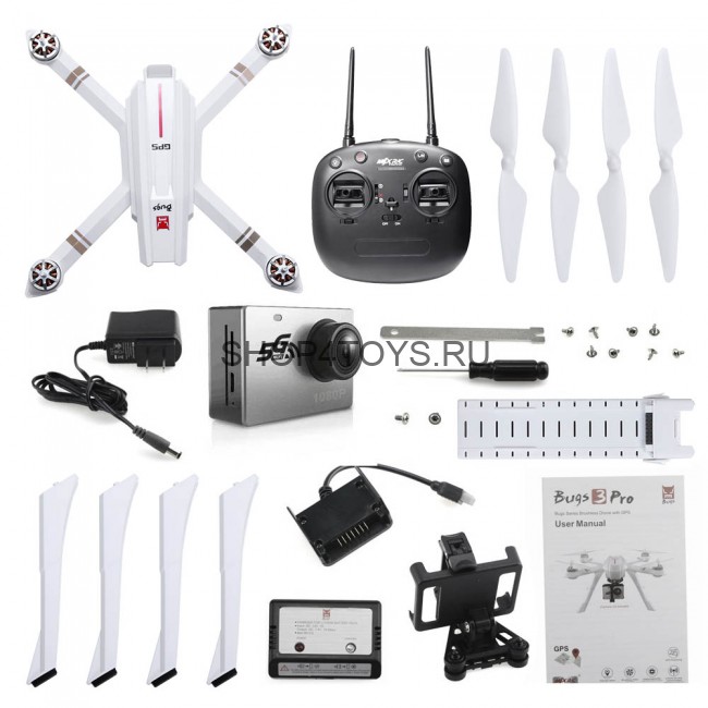 Радиоуправляемый квадрокоптер MJX Bugs 3 PRO FPV GPS RTF 2.4G - MJX-B3PRO-C6000 Радиоуправляемый квадрокоптер MJX Bugs 3 PRO FPV GPS RTF 2.4G - MJX-B3PRO-C6000