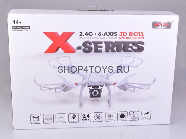 Радиоуправляемый квадрокоптер MJX X101 6-Axis 2.4G - X101 Радиоуправляемый квадрокоптер MJX X101 6-Axis 2.4G - X101