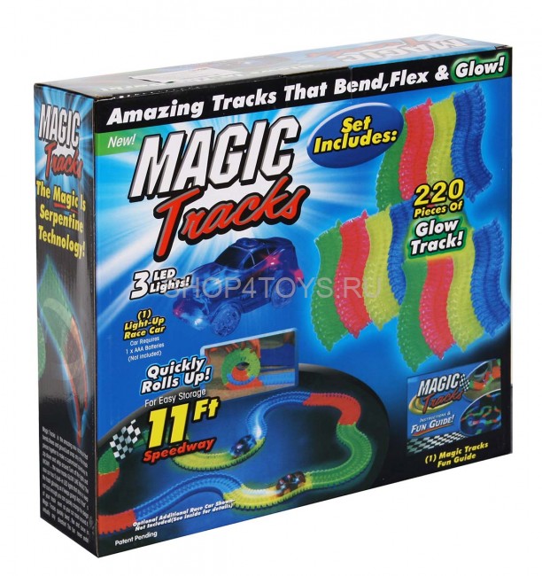 Автотрек Magic Tracks, 220 деталей, 335 см - MX1805 Автотрек Magic Tracks, 220 деталей, 335 см - MX1805