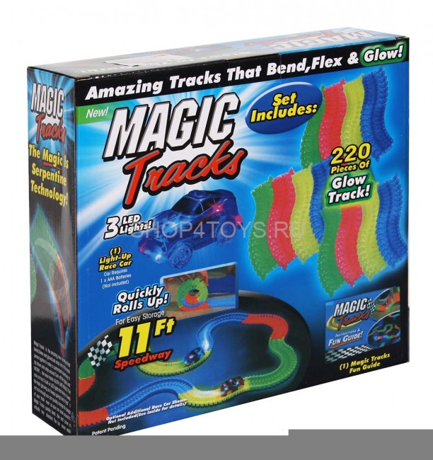 Автотрек Magic Tracks, 220 деталей, 335 см - MX1805 Автотрек Magic Tracks, 220 деталей, 335 см - MX1805