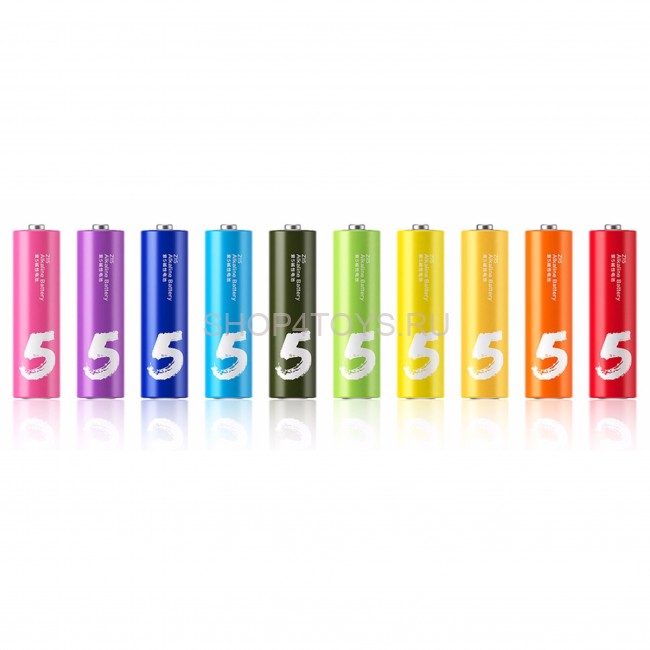 Батарейки Xiaomi ZI5 AA Mi Rainbow ALKALINE, 10 шт./уп. Батарейки Xiaomi ZI5 AA Mi Rainbow ALKALINE, 10 шт./уп.