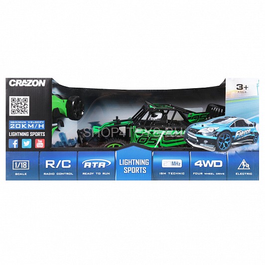 Радиоуправляемая багги X-Night GREEN 4WD 1:18 - 333-GS02B-G Радиоуправляемая багги X-Night GREEN 4WD 1:18 - 333-GS02B-G