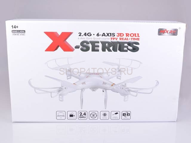 Радиоуправляемый квадрокоптер MJX X705C HD FPV White 2.4G - X705C-W Радиоуправляемый квадрокоптер MJX X705C HD FPV White 2.4G - X705C-W