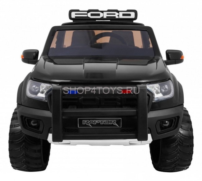 Детский электромобиль Ford Ranger Raptor Police с мигалками - DK-F150RP-BLACK-PAINT Детский электромобиль Ford Ranger Raptor Police с мигалками - DK-F150RP-BLACK-PAINT