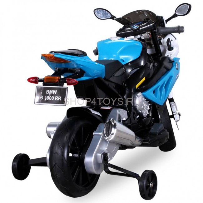 Детский электромотоцикл BMW S1000PR Blue 12V - JT528-BLUE Детский электромотоцикл BMW S1000PR Blue 12V - JT528-BLUE
