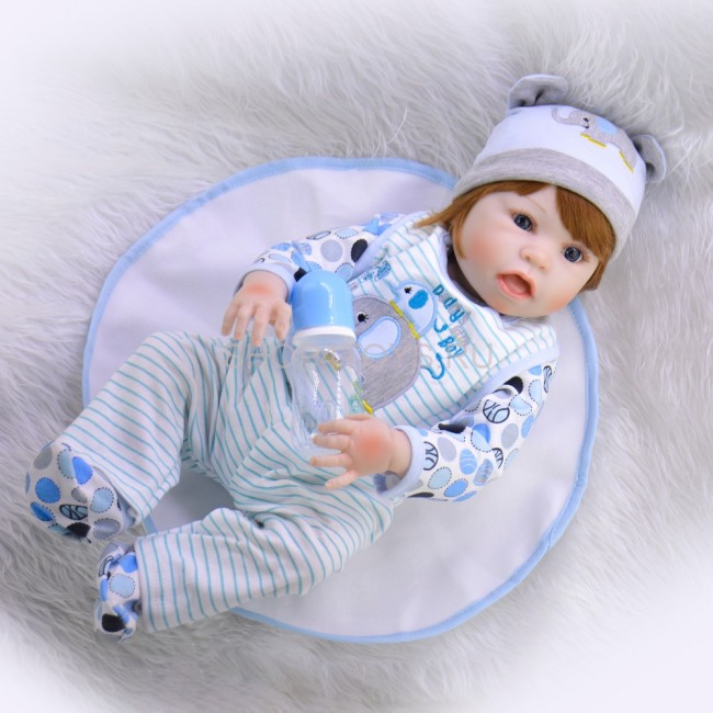 Реборн мальчик полностью силиконовый Себастьян