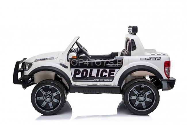 Детский электромобиль Ford Ranger Raptor Police с мигалками - DK-F150RP-WHITE Детский электромобиль Ford Ranger Raptor Police с мигалками - DK-F150RP-WHITE