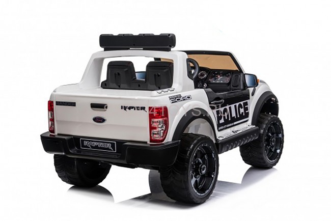 Детский электромобиль Ford Ranger Raptor Police с мигалками - DK-F150RP-WHITE Детский электромобиль Ford Ranger Raptor Police с мигалками - DK-F150RP-WHITE