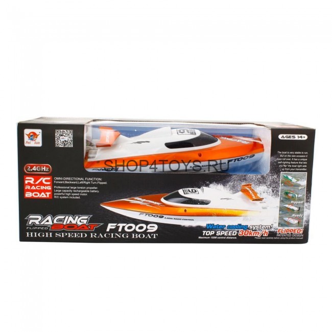Радиоуправляемый катер Fei Lun High Speed Orange Boat 2.4GHz - FT009
