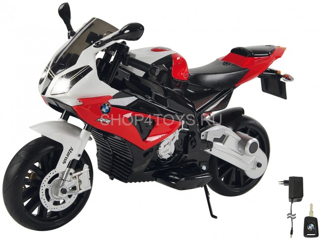 Детский электромотоцикл BMW S1000PR Red 12V - JT528-RED Детский электромотоцикл BMW S1000PR Red 12V - JT528-RED