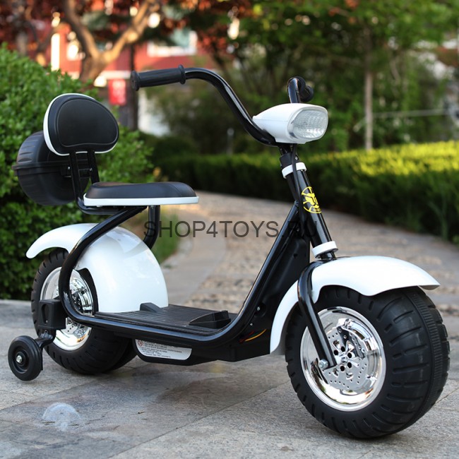 Детский электромотоцикл CityCoco - QK-306-WHITE Детский электромотоцикл CityCoco - QK-306-WHITE